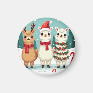 クリスマスラマパレード マグネット