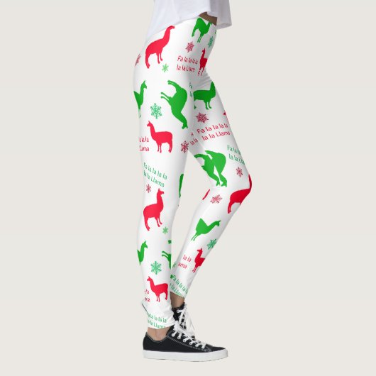 クリスマスラマファラララマホリデイ レギンス (右)