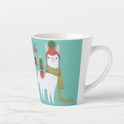 クリスマスラマファララ カフェラテマグ (右)