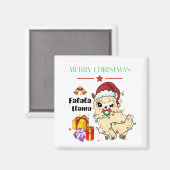クリスマスラママグネット マグネット (正面/裏面)