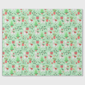 クリスマスラマラッピング紙 ラッピングペーパー (フラット)