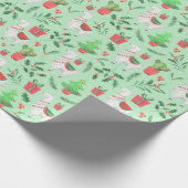 クリスマスラマラッピング紙 ラッピングペーパー (角)