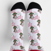 クリスマスラマンチャベビーヤギの願い ソックス (上部)
