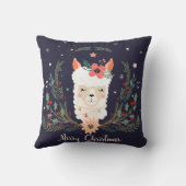 クリスマスラマ装飾用クッション クッション (裏面)