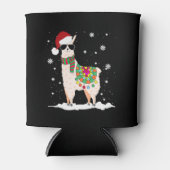 クリスマスラマ – アルパカクリスマス 缶クーラー (正面)