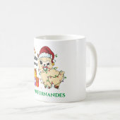 クリスマスラマ コーヒーマグ コーヒーマグカップ (正面右)