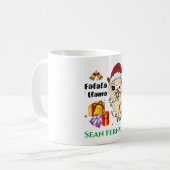 クリスマスラマ コーヒーマグ コーヒーマグカップ (正面左)