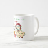 クリスマスラマ コーヒーマグ コーヒーマグカップ (正面右)