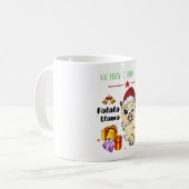 クリスマスラマ コーヒーマグ コーヒーマグカップ (正面左)