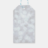 クリスマスラマ |ジョイタイポグラフィ |シルバー《写真》ぼけ味 ギフトタグ (裏面)