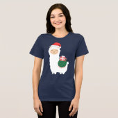 クリスマスラマ トライブレンドTシャツ (正面全面)
