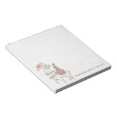 クリスマスラマ ノートパッド (アングル)