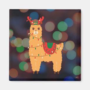 クリスマスラマ マグネット