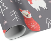 クリスマスラマ ラッピングペーパー (ロールコーナー)
