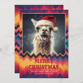 クリスマスラマ 招待状 (正面/裏面)