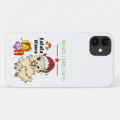 クリスマスラマ iPhone 11 カバー (裏面(横))