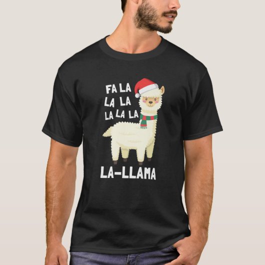 クリスマスララマ Tシャツ (正面)