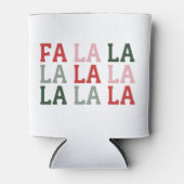 クリスマスラララホリデークリスマス おもしろい 缶クーラー (正面)