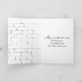 クリスマスランタンとポインセチア・ブーケ シーズンカード (内部)