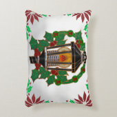 クリスマスランタンステイングラスアールデコ アクセントクッション (正面(垂直))