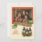 クリスマスランタンフォトカードカレンダー シーズンカード (正面)