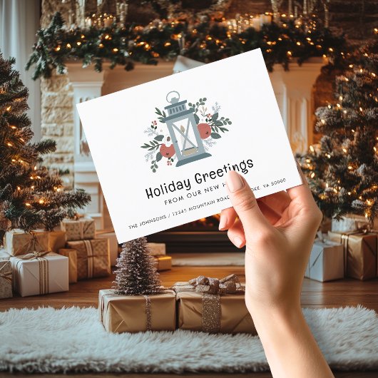 クリスマスランタンホリデーグリーティングニューホーム 案内ポストカード