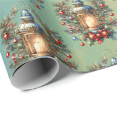 クリスマスランタン ラッピングペーパー (ロールコーナー)