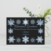 クリスマスランチョンブルー雪 招待状 (スタンド正面)