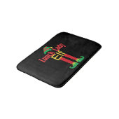 クリスマスランチレディ小妖精や小人ウィズハット&足ホリデイG バスマット (アングル)