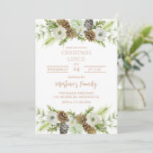 クリスマスランチ招待状クリスマスパーティー 招待状 (スタンド正面)