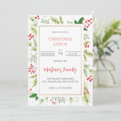 クリスマスランチ招待状クリスマスパーティー 招待状 (スタンド正面)