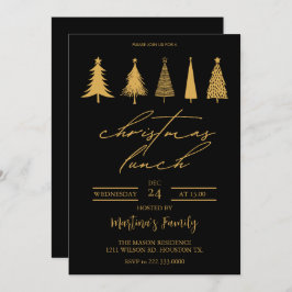 クリスマスランチ招待状クリスマスブランチ 招待状