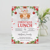クリスマスランチ招待状クリスマスブランチ 招待状 (スタンド正面)