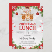 クリスマスランチ招待状クリスマスブランチ 招待状 (正面/裏面)
