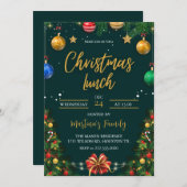 クリスマスランチ招待状クリスマスブランチ 招待状 (正面/裏面)