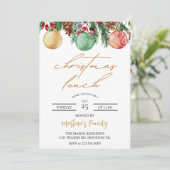 クリスマスランチ招待状クリスマスブランチ 招待状 (スタンド正面)