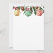 クリスマスランチ招待状クリスマスブランチ 招待状 (裏面)