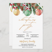 クリスマスランチ招待状クリスマスブランチ 招待状 (正面/裏面)