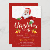 クリスマスランチ招待状クリスマスブランチ 招待状 (正面/裏面)