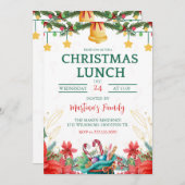 クリスマスランチ招待状クリスマスブランチ 招待状 (正面/裏面)