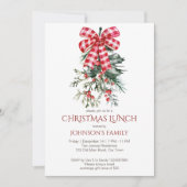 クリスマスランチ赤い弓松 招待状 (正面)