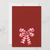 クリスマスランチ赤い弓松 招待状 (裏面)