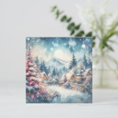 クリスマスランドスケープアートグリーティングカード シーズンカード (スタンド正面)