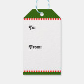 クリスマスランナートラックとフィールド ギフトタグ (裏面)