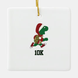 クリスマスランニングのウミガメ10K セラミックオーナメント