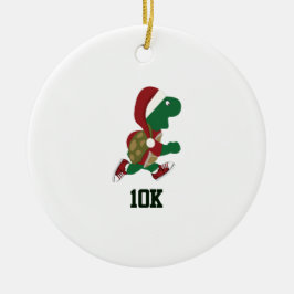 クリスマスランニングのウミガメ10K セラミックオーナメント