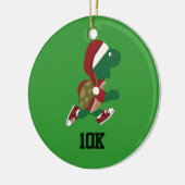 クリスマスランニングのウミガメ10K セラミックオーナメント (左)