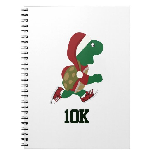 クリスマスランニングのウミガメ10K ノートブック (正面)