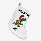 クリスマスランニングのウミガメ5K スモールクリスマスストッキング (正面 (吊り時))
