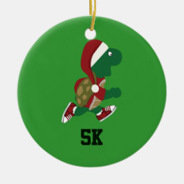 クリスマスランニングのウミガメ5K セラミックオーナメント